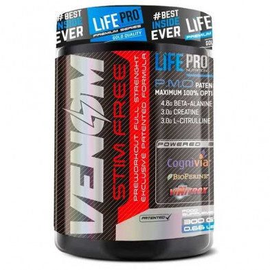LIFE PRO VENOM NON STIMULANT PRE-WORKOUT NEW