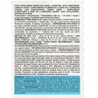 LIFE PRO CARNITINA CARNIPURE 500ML LIMON