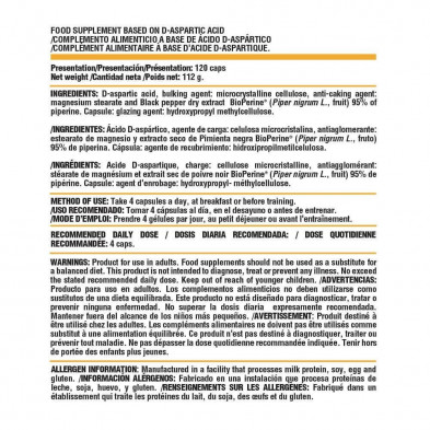 LIFE PRO ESSENTIALS DAA 750mg 120 vegancaps